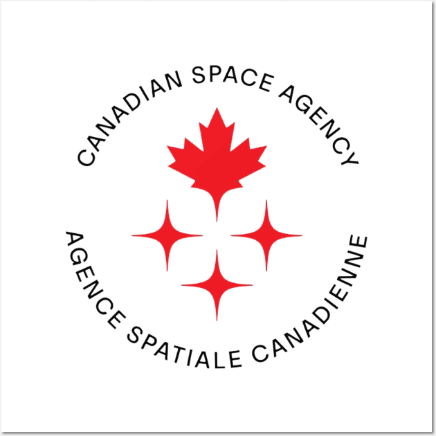 Canadian Space Agency Logo Wall Art by geopilled